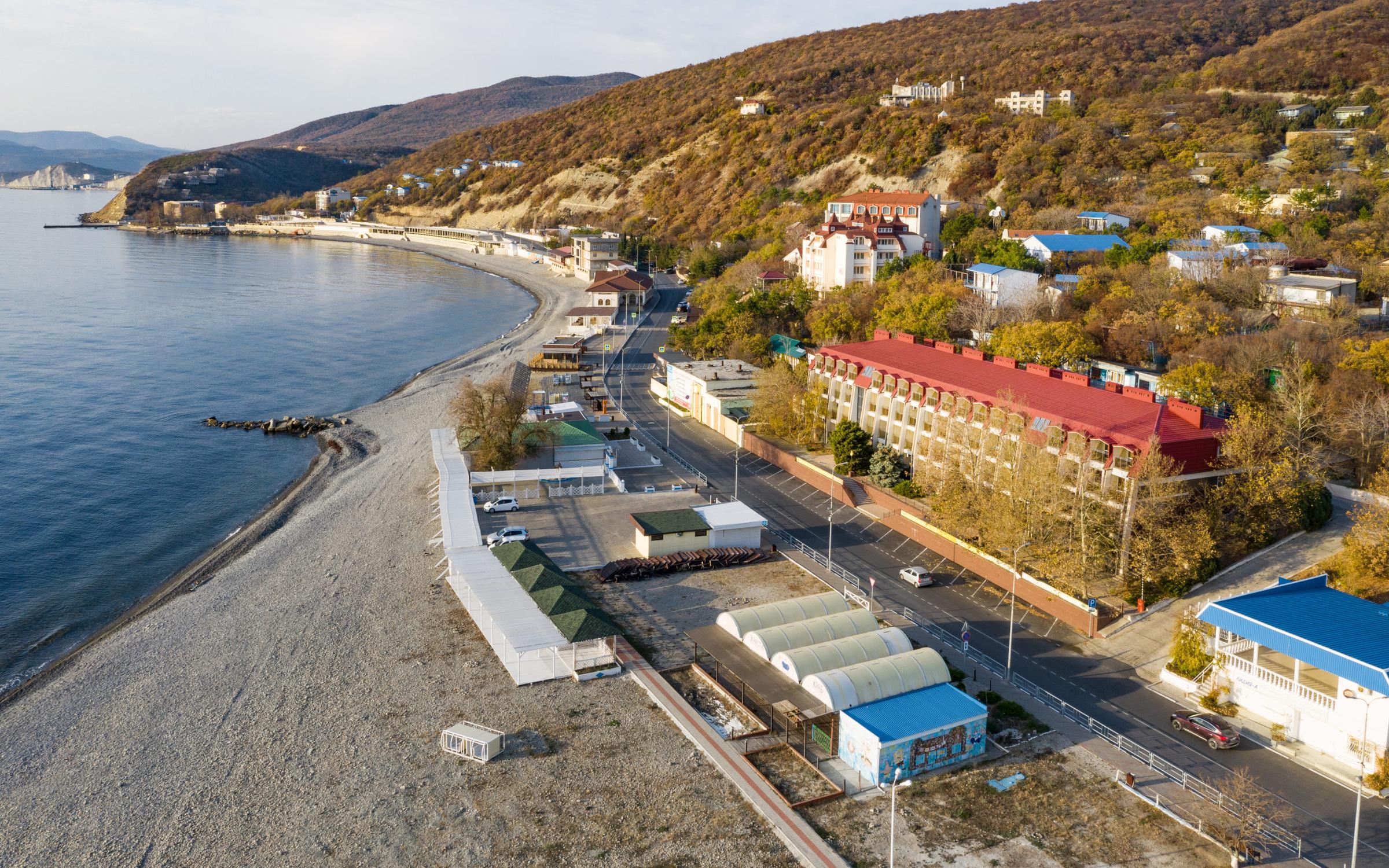 пляж в широкой балке новороссийск