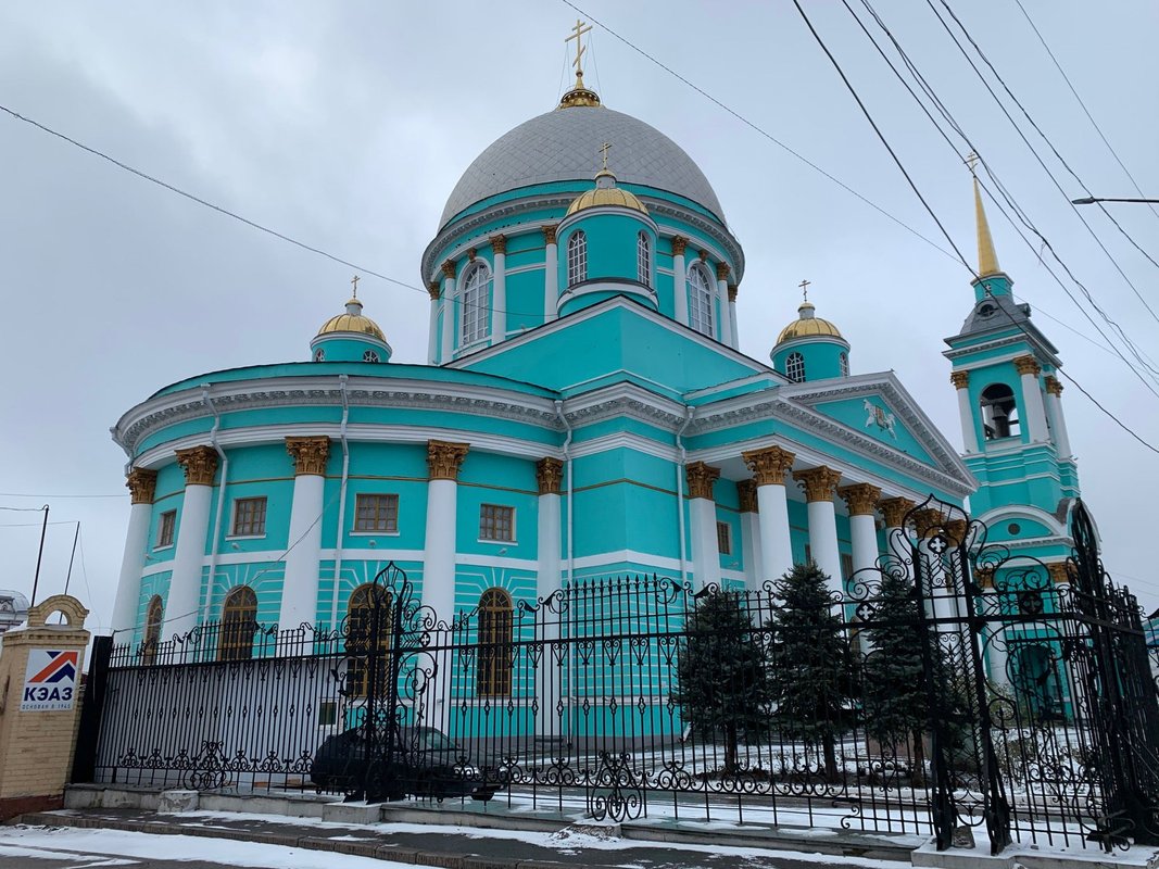 Знаменский собор курск фото зимой