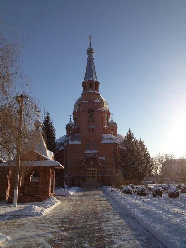 Храм Георгия Победоносца зимой